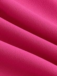 SHEIN MOD Plus Solid Dress,Birthday Dresses For Women - Hot Pink - View 3