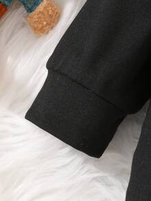 男嬰狗狗和標語圖案連身褲