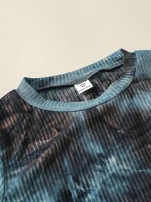 Tween Boy 4pcs Tie Dye Tee & Pants PJ Set - Multicolor - View 4