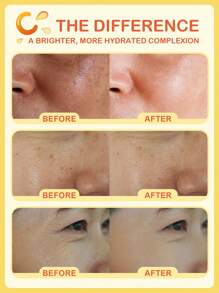 SlowSunday Vitamin C Sleeping Mask, Jelly Mask, Refreshing, Non-Sticky Texture, With VC Derivative & 3% Niacinamide & Hyaluronic Acid, Antioxidant, Improves Dullness, Brightens The Complexion, Perfect For Makeup Primer, For Fall & Winter, Smooth Fine Line, Pore Minimizing, Smooth & Blur Primer, Suitable As A Makeup Base For Smoother Application, For Christmas & Halloweens, Party & Gifts