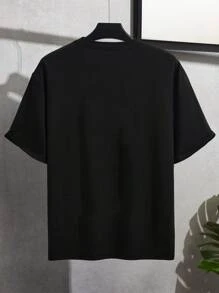 Manfinity Homme Men Christmas Print Tee - Black - View 2