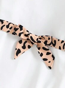 SHEIN 女小童愛心和字母圖案洋裝