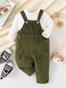 Đứa bé trai Áo phông trơn & Túi mặt trước Tổng thể Jumpsuit - Nhiều màu - Xem 1