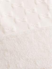 SHEIN 女小童前紐扣外套適用於聖誕 - 米色 - 查看 5