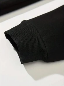 男士熊和字母圖案運動衫