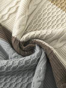 Manfinity Hypemode Men's Color Block Long Sleeve Sweater - Multicolor - View 8