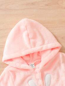 Bebé niña Body teddy conejo con bordado con capucha - Multicolor - Ver 6