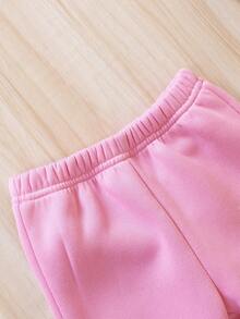 Đứa bé gái 2 Miếng Đồ họa Hoạt hình Quần thể thao - Nhiều màu - Xem 5