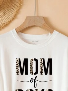 SHEIN EZwear Letter Graphic Cut Out Raglan Sleeve Tee - White - View 4