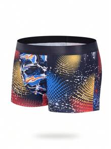 Funny Cute Multicolor Animal Print Knitted Fabric Men Trunks With Medium Stretch - Multicolor - View 4