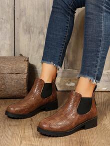 Của phụ nữ Giày ống Ankle Và Giày bốt ngắn - màu nâu - Xem 7