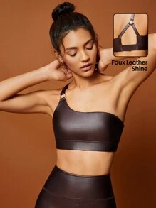 Lifespree 單肩環鏈短款運動型文胸