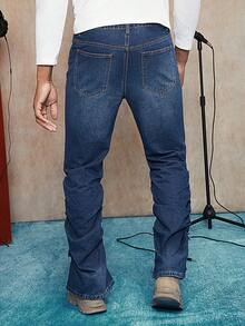 Manfinity LEGND Jeans Ajustados Rotos Y Deshilachados Para Hombre