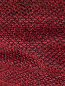 Manfinity Homme Chaqueta Con Capucha Y Cremallera Para Hombre En Contraste Con Lana Polar - Burdeos - Ver 5