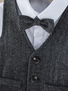 Infant & Toddler Handsome Boys' Formal Suit Set - Grey - View 7
