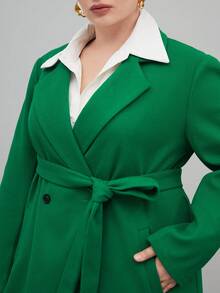 BizChic Kích thước lớn Áo khoác - màu xanh lá - Xem 6