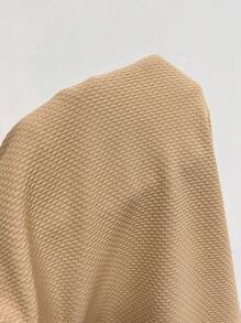 Chiquease Waterfall Collar Belted Vest Coat - Khaki - View 8