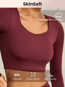 Lifespree Maglietta sportiva con leggings elasticità alta
