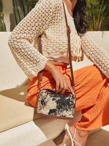 SHEIN VCAY Fashionable Color Block Ladies' Mini Handbag - Multicolor - View 5