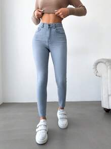 EURMUSE Slim-fit-jeans Für Damen - Helle Waschung - Übersicht 1