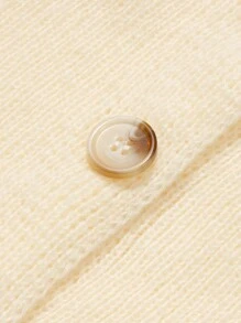 Lunelith SHEIN Lunessa Button Front Ribbed Knit Sweater Dress