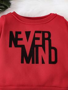 男嬰字母圖案衛衣和衛褲 - 彩色 - 查看 3