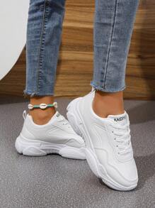 秋季時尚輕量級運動鞋,專為學生設計 - 女士新款搭配休閒厚底運動鞋 - 大尺碼舒適香港風格女鞋