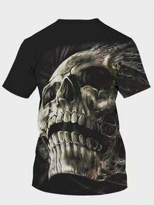 Manfinity LEGND Nam In Đầu lâu Áo thun - Nhiều màu - Xem 2