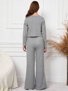 RueChic Tween Girl 3pcs Solid Cami Top & Pants & Jacket - Pink - View 2