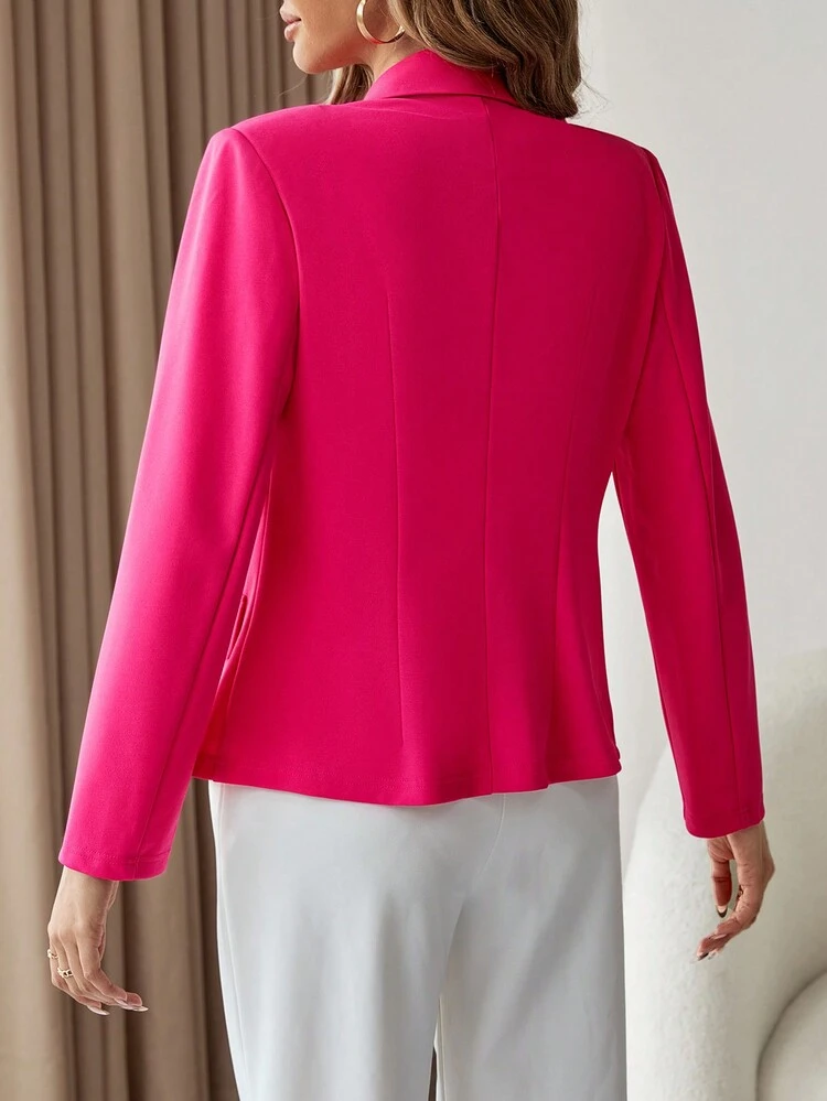 Lapel Neck Single Breasted Blazer