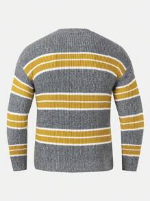 Manfinity Hypemode Hombres Jersey con patrón de rayas - Multicolor - Ver 2