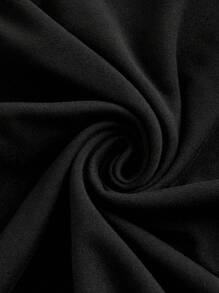 SHEIN Unity Pantalones cortos gráficos con eslogan 'Amo a mi novio' - Negro - Ver 4