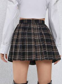 Chiquease In kẻ sọc Chân Váy xếp ly - Nhiều màu - Xem 2