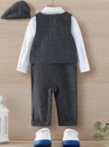 Infant & Toddler Handsome Boys' Formal Suit Set - Grey - View 2