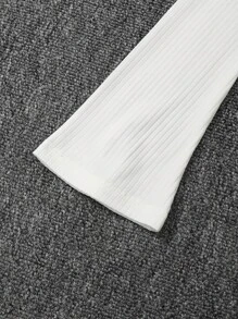 Tween Girl Solid Hanky Hem Tee - White - View 5