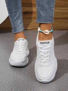 秋季時尚輕量級運動鞋,專為學生設計 - 女士新款搭配休閒厚底運動鞋 - 大尺碼舒適香港風格女鞋