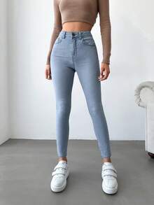 EURMUSE Slim-fit-jeans Für Damen - Helle Waschung - Übersicht 5