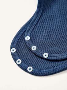 Cozy Pixies 男嬰字母圖案連身背心和運動褲 - 藍色 - 查看 5