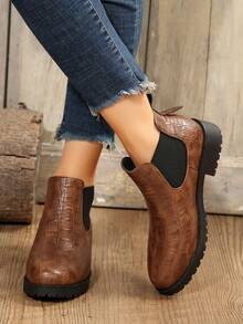 Của phụ nữ Giày ống Ankle Và Giày bốt ngắn - màu nâu - Xem 6