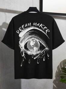 Manfinity EMRG Men Eye & Letter Graphic Tee