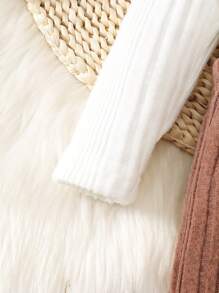 女嬰小高領T恤&背帶連身褲&帽 - 彩色 - 查看 7