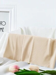 Solid High Waisted Shapewear Boyshorts - Apricot - View 3