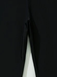 Tropical Print Zip Front Tankini - Multicolor - View 5