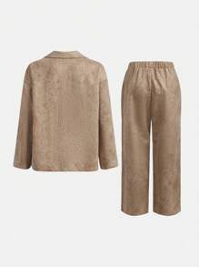 Tween Boy 1pc Dual Pocket Blazer & 1pc Pants - Multicolor - View 2