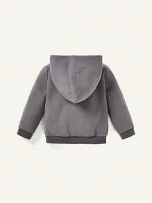 Cozy Pixies 男嬰2入組素色加絨內裏連帽衫