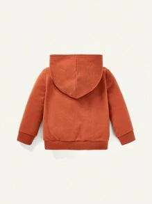 Cozy Pixies 男嬰2入組素色加絨內裏連帽衫