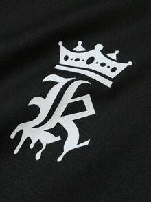 Manfinity LEGND Áo nỉ nam với họa tiết Paisley và tay áo raglan. - màu đen - Xem 5