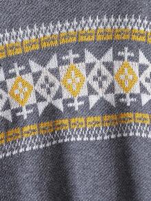 Thiếu niên con trai Mẫu Geo Áo len - Xám - Xem 4