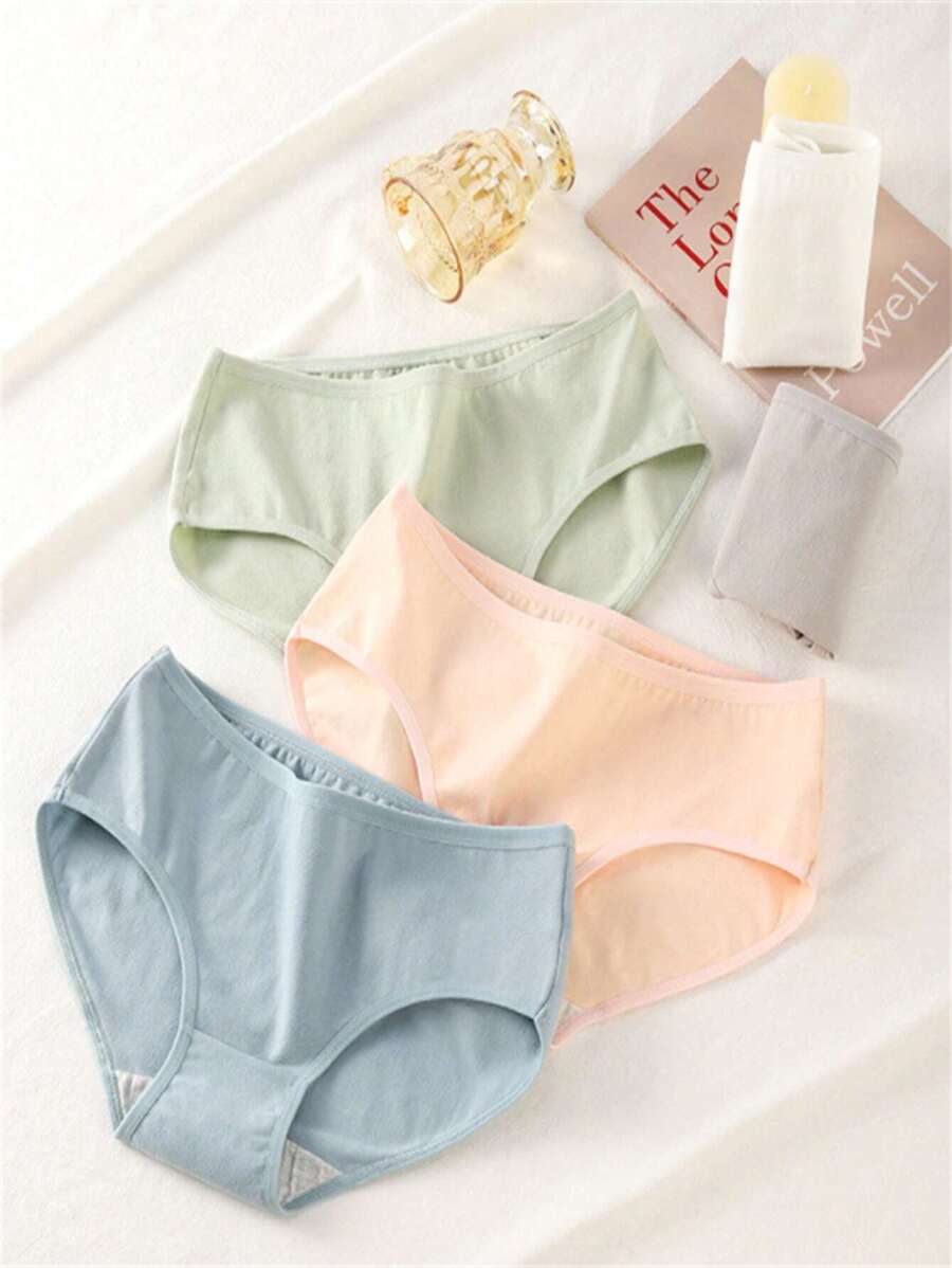 女大童5入組素色內褲 - 彩色 - 查看 1