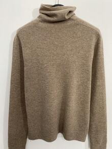 Women'S Cowl Neck Sweater - Camel - View 2